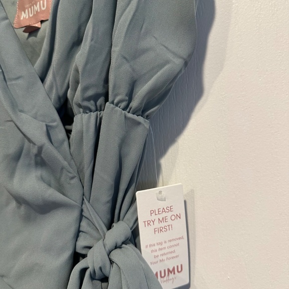 Liz Maxi Dress | Show Me Your MuMu | size M  | colour Silver Sage Crisp - Picture 6 of 7